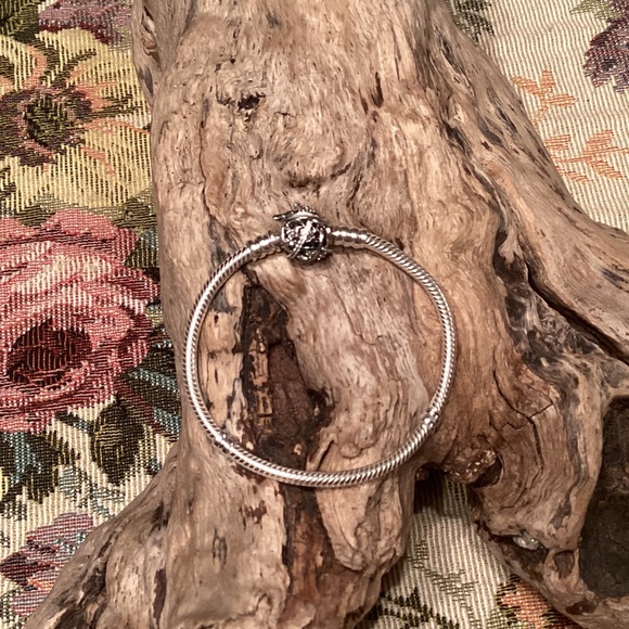 PANDORA Jewelry - PANDORA Disney Tinker Bell Clasp Snake Chain Silver Bracelet 6.3”